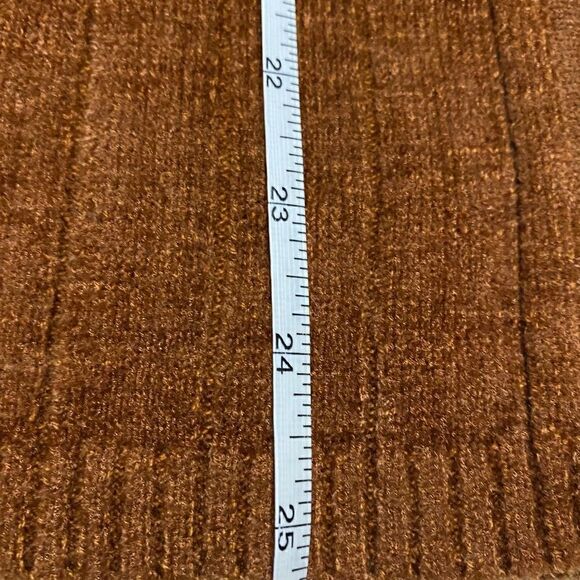 KLJ Oswal Ribbed Knit Cardigan Unisex Brown Sz M - Picture 9 of 12